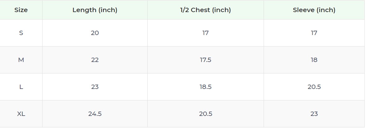 Product sizing